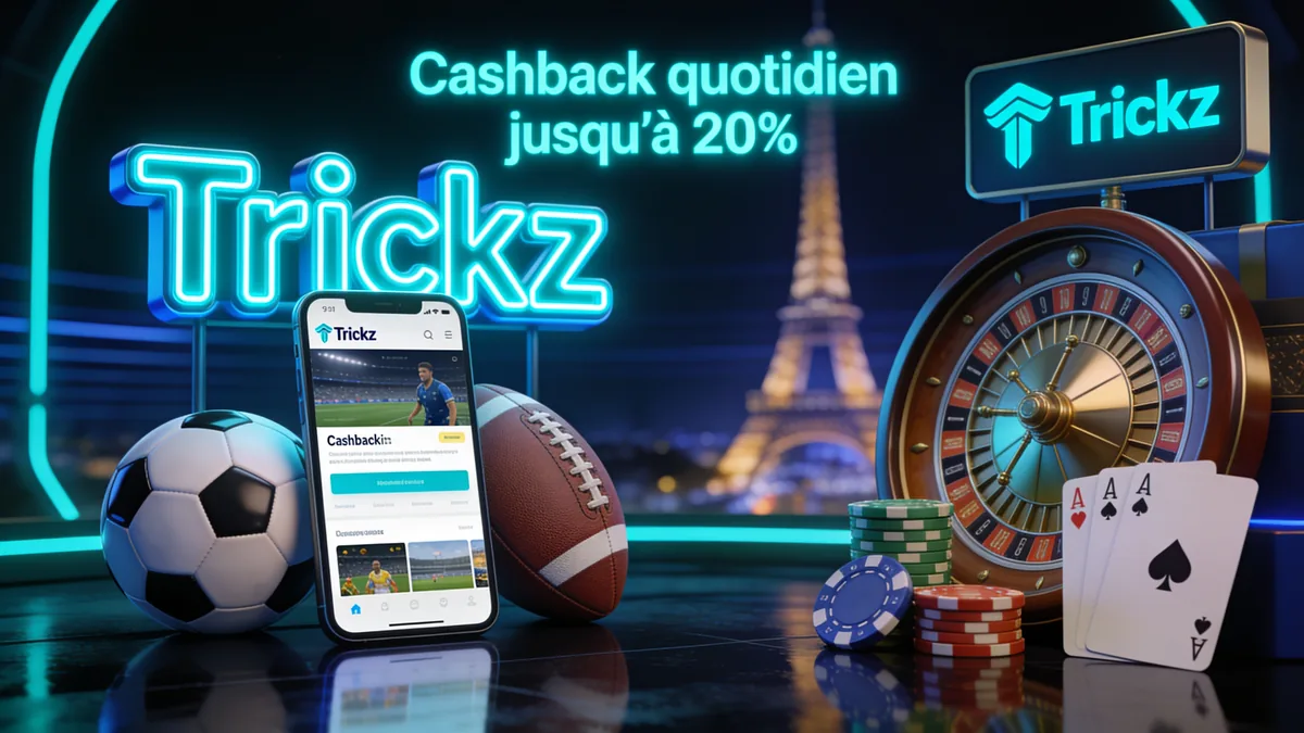 Cashback quotidien jusqu'à 20% — trickz casino en France